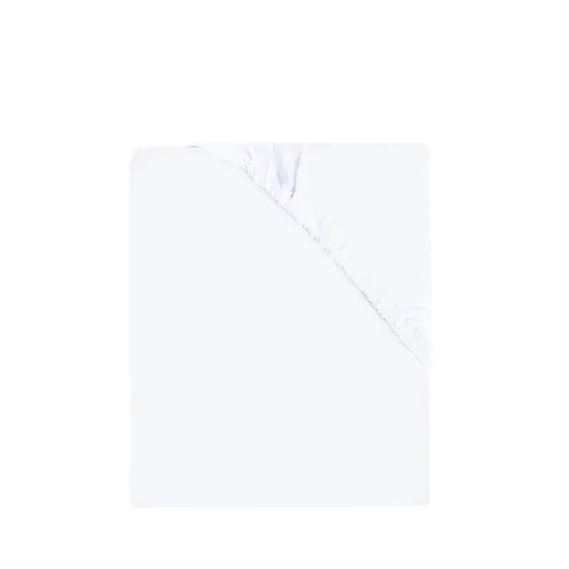 Cearceaf cu elastic, MimiNu, Jerse, Pentru patut 140X70 cm, Material certificat Oeko Tex Standard 100, White