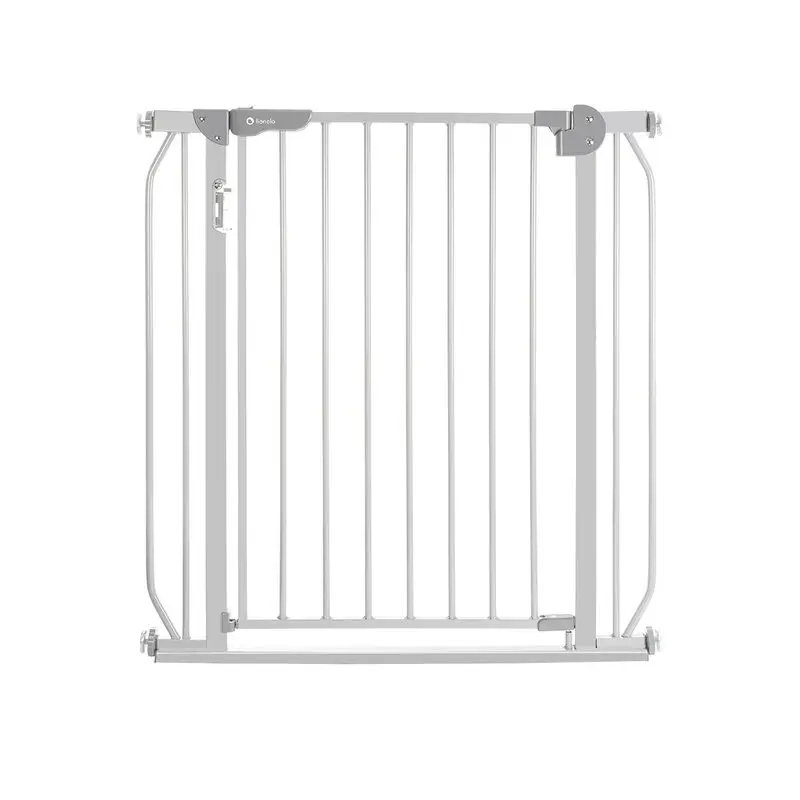 Poarta de siguranta, Lionelo, Truus Slim Led, Prin presiune, Cu lumina Led cu senzor, 105 cm, Conform cu standardul european de securitate EN1930, Gri