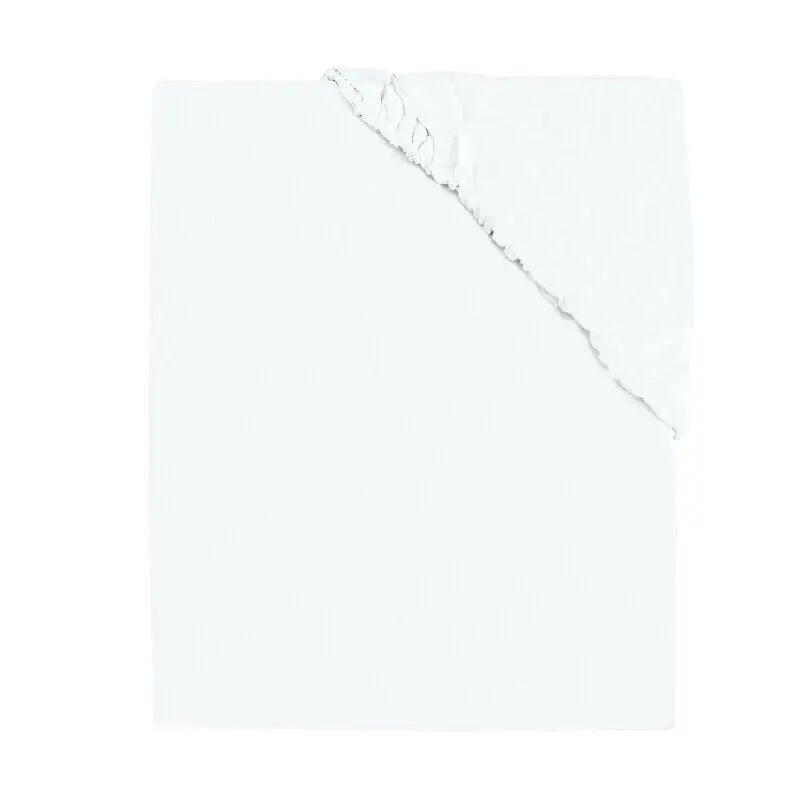 Husa, MimiNu, Universala, Pentru saltea de infasat, Cu elastic, Din Jersey, Material certificat Oeko Tex Standard 100, White