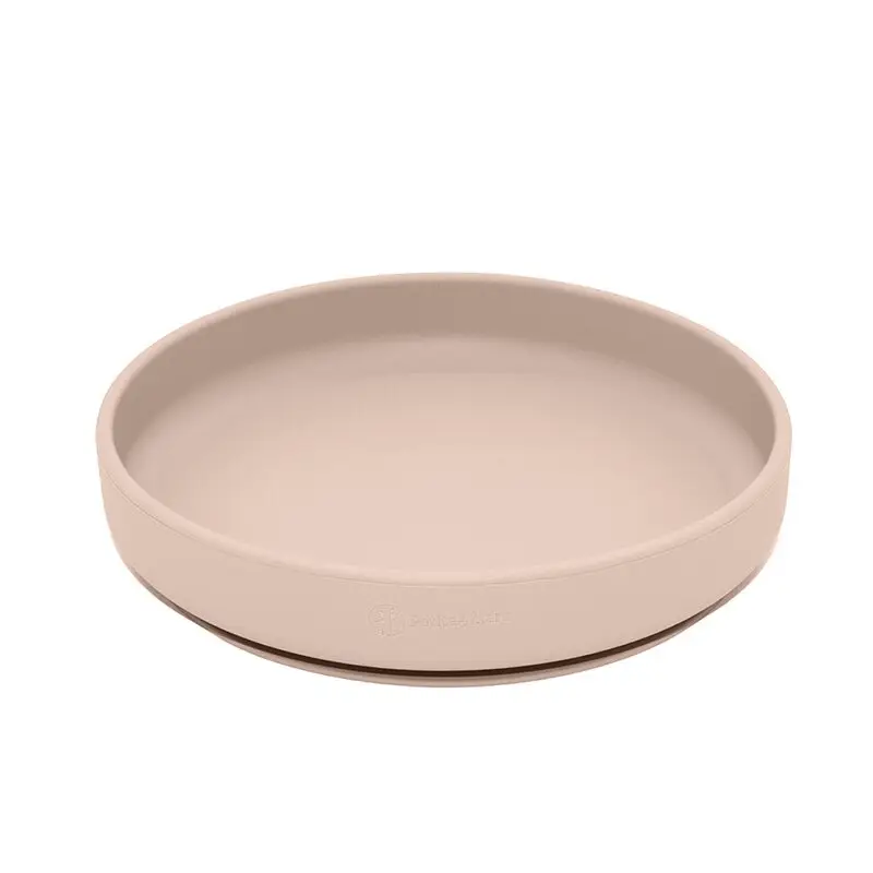 Farfurie, Petite&Mars, Take&Match, Din silicon, Cu ventuza, Fara BPA, 6 luni+, 400 ml, Bej