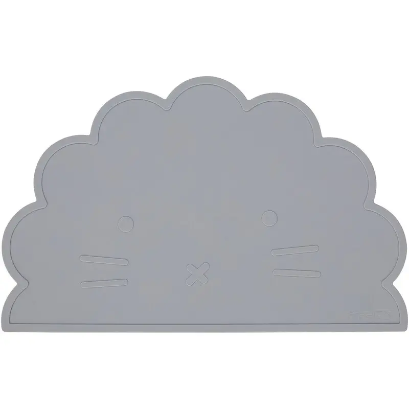 Covoras, FreeON, Pentru diversificare, Din silicon, Fara BPA, Dimensiune 35 x 22 cm, Lion Grey