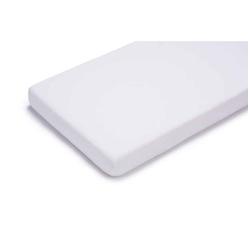 Cearceaf cu elastic, Petite&Mars, Soft Dream, Din Jersey, Lavabil la masina pana la 40 de garde, 120x60 cm, Alb