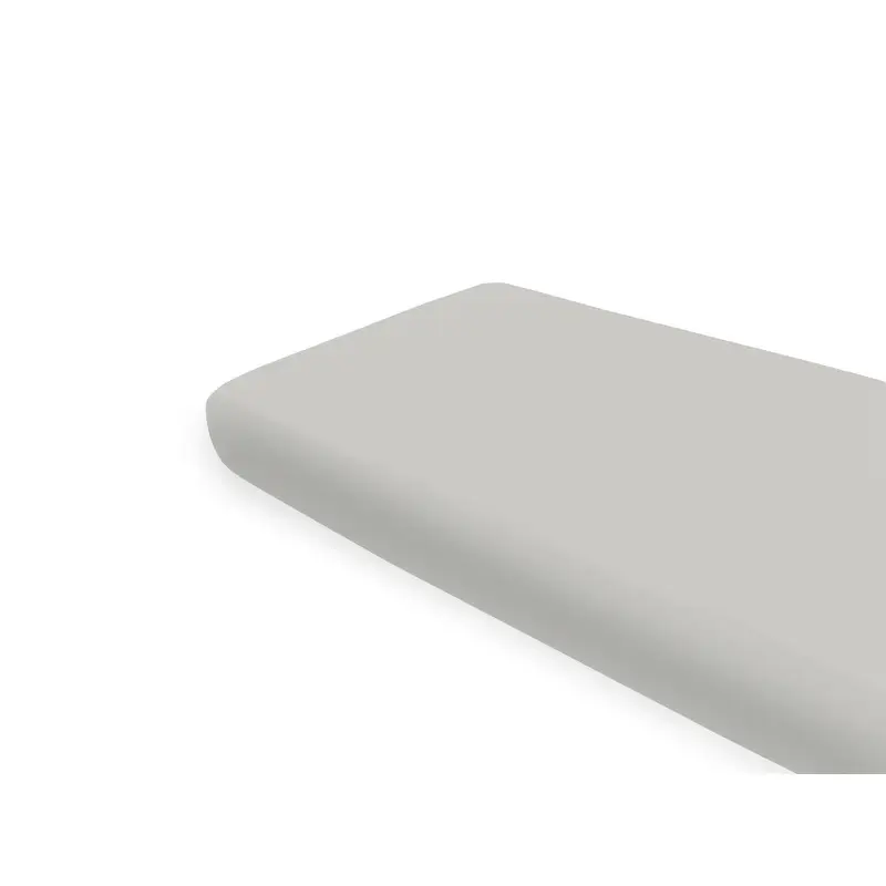 Cearceaf cu elastic, MimiNu, Pentru pat 160x80 cm, Din bumbac certificat Oeko Tex Standard 100, Colectia Royal, Grey