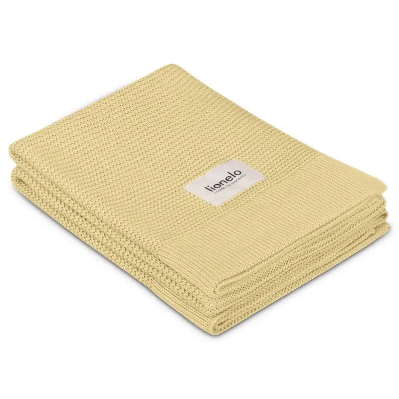Paturica multifunctionala, Lionelo, Din bambus, Cu proprietati de termoreglare, Antibacteriana, Antifungica, Antialergice, Lavabila la masina de spalat, 100x75 cm, Galben