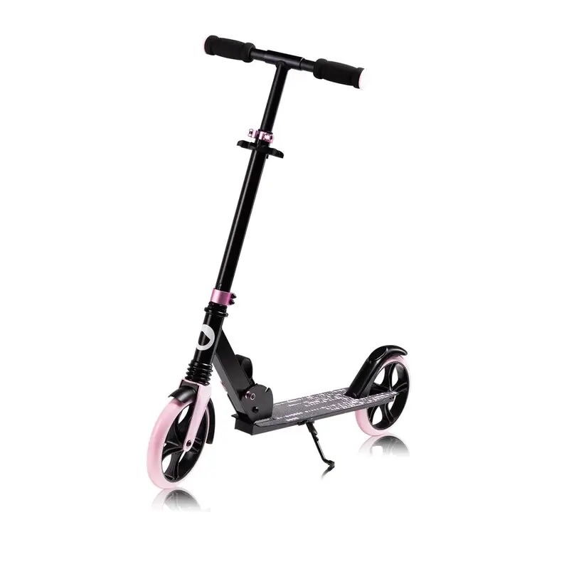Trotineta, Lionelo, Luca, Pentru copii sau adulti, Ultrapliabila, Pana la 100 Kg, Conform cu standardul european de securitate EN14619, Roz