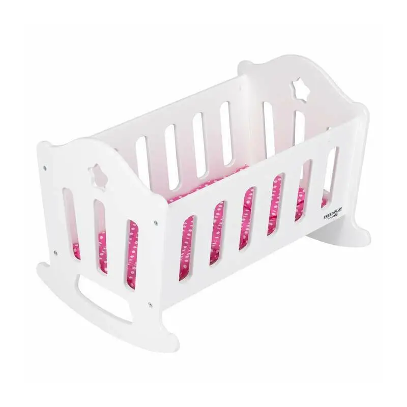 Patut pentru papusi, Free2Play, Cu pernuta confortabila, 46x33x33 cm, 36 luni+, White