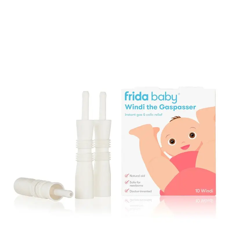 Cateter Rectal, Fridababy, Set 10 bucati de unica folosinta, Pentru ameliorarea gazelor intestinale (partaitor), Amelioreaza flatulenta, Fara latex si BPA, 0-12 luni