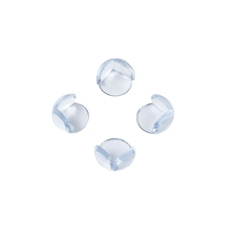 Set protectIi, BabyOno, Pentru colturi ascutite, Absorbtie a socurilor, Cu adeziv, 4 bucati, Transparent