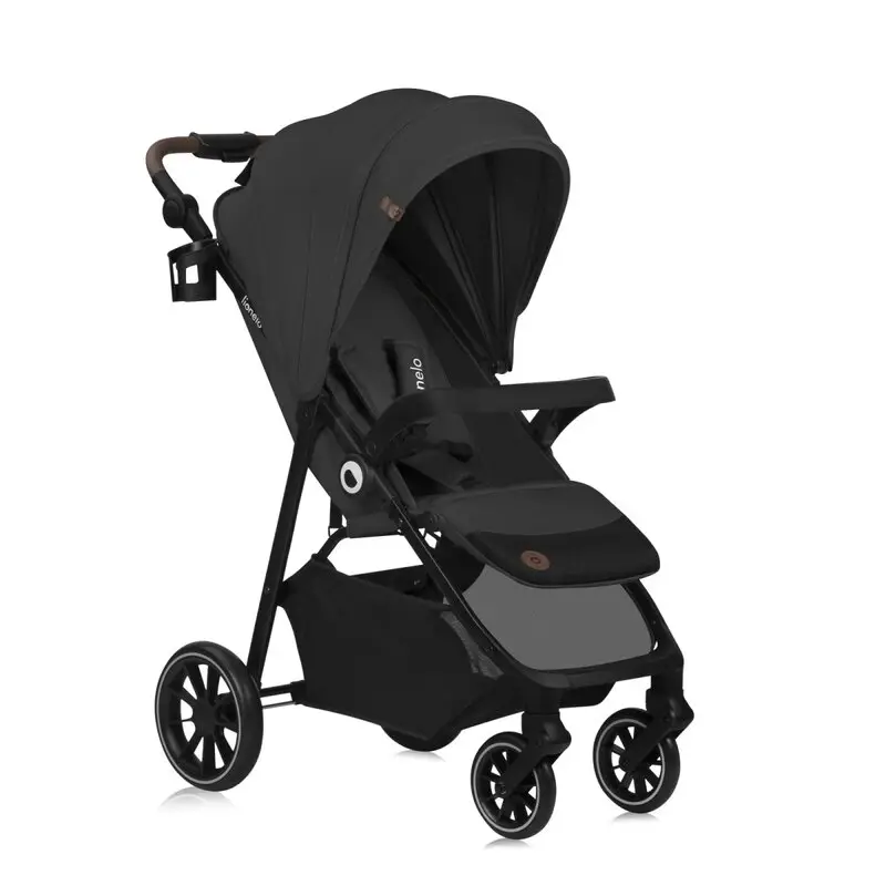 Carucior sport, Lionelo, Emma One, Cu tavita, Suport pahar, Plasa de tantari, Roti EVA, Maner reglabil, Pana la 22 kg, 6 luni+, Conform cu EN1888-1, Gri