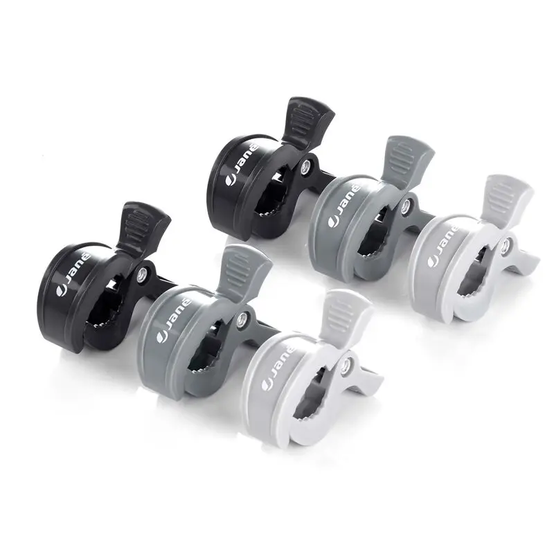 Set 6 clesti pentru carucior, Jane, Multifunctional, Gri si negru