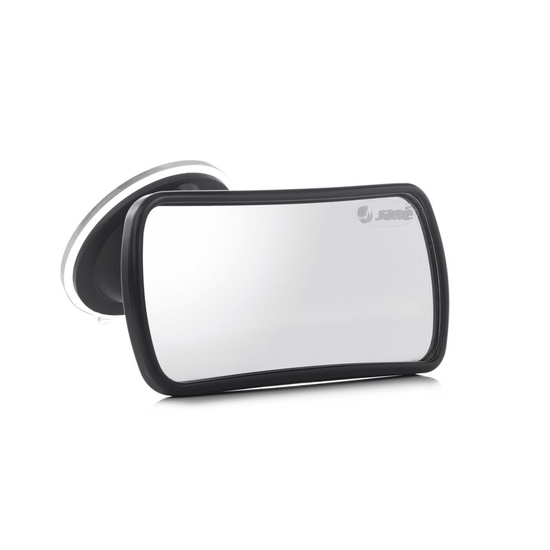 Oglinda auto, Jane, Pentru parbriz, Din sticla rezistenta la spargere, 14.5 x 7.5 x 5.5, Black