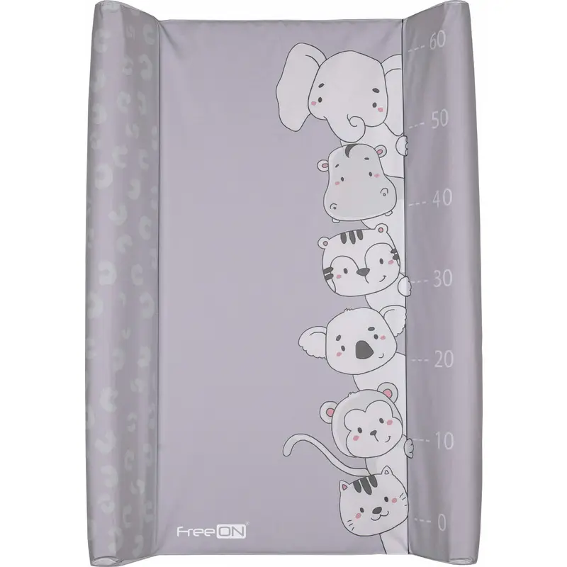 Saltea de infasat, FreeON, cu taliometru, Soft, 70 x 50 cm, Animals