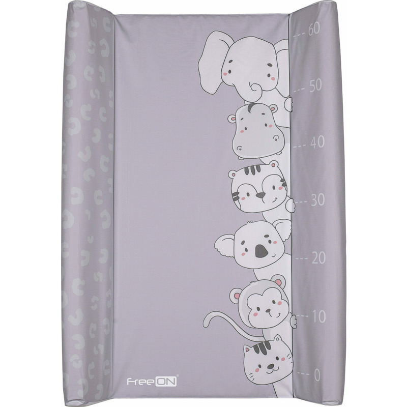 Saltea de infasat, FreeON, cu taliometru, Soft, 70 x 50 cm, Animals