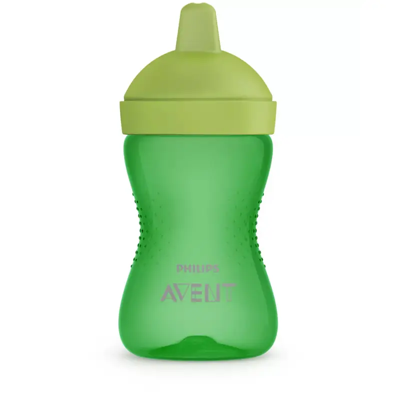 Canuta cu tetina de formare, Philips Avent, Dura, 18 luni+, 300 ml, Verde