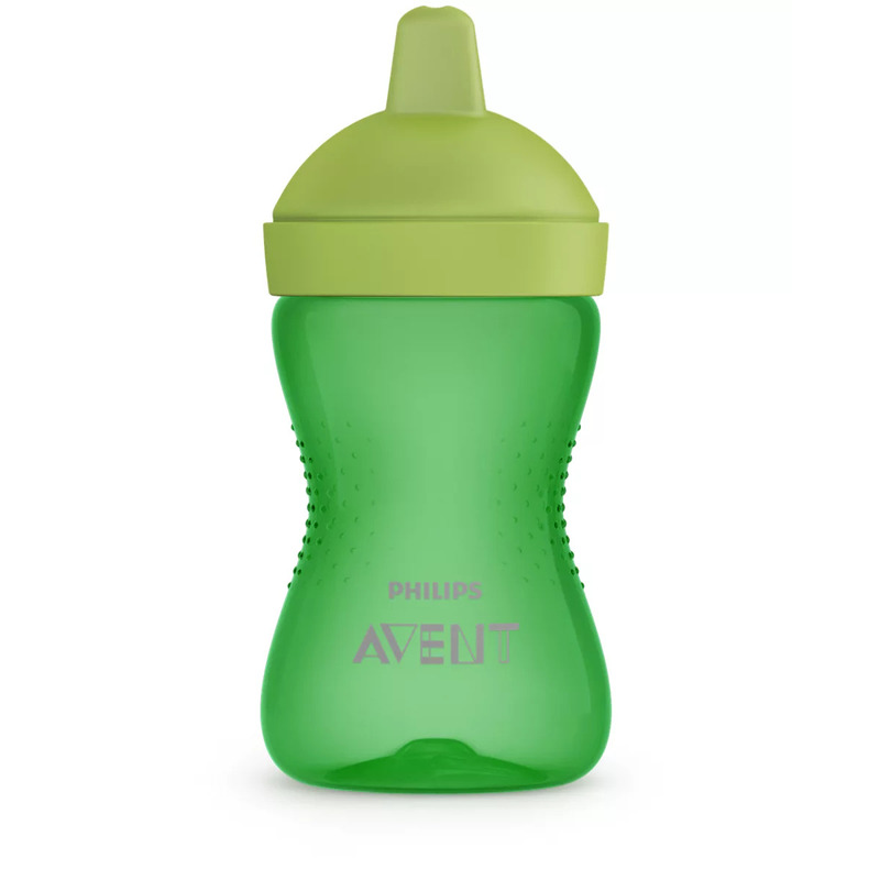 Canuta cu tetina de formare, Philips Avent, Dura, 18 luni+, 300 ml, Verde