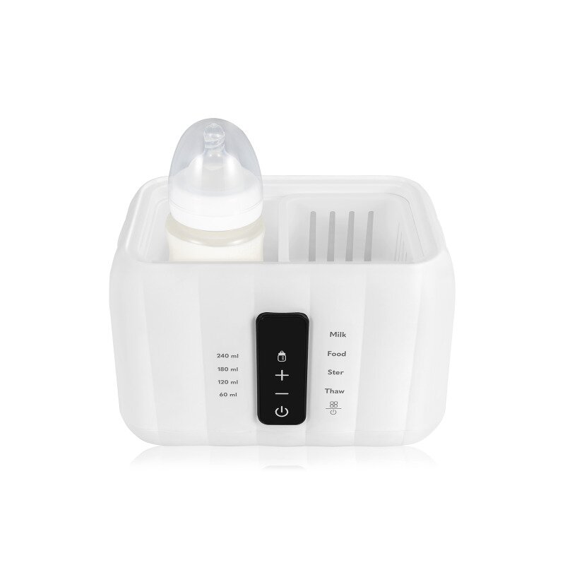 Incalzitor biberoane, Lionelo, ThermUp Duo, 6 moduri de operare, Incalzire, Pastrare temperatura, Decongelare, Senzor pentru temperatura, Oprire automata, Panou tactil, Pentru 2 biberoane simultan, fara BPA, Alb