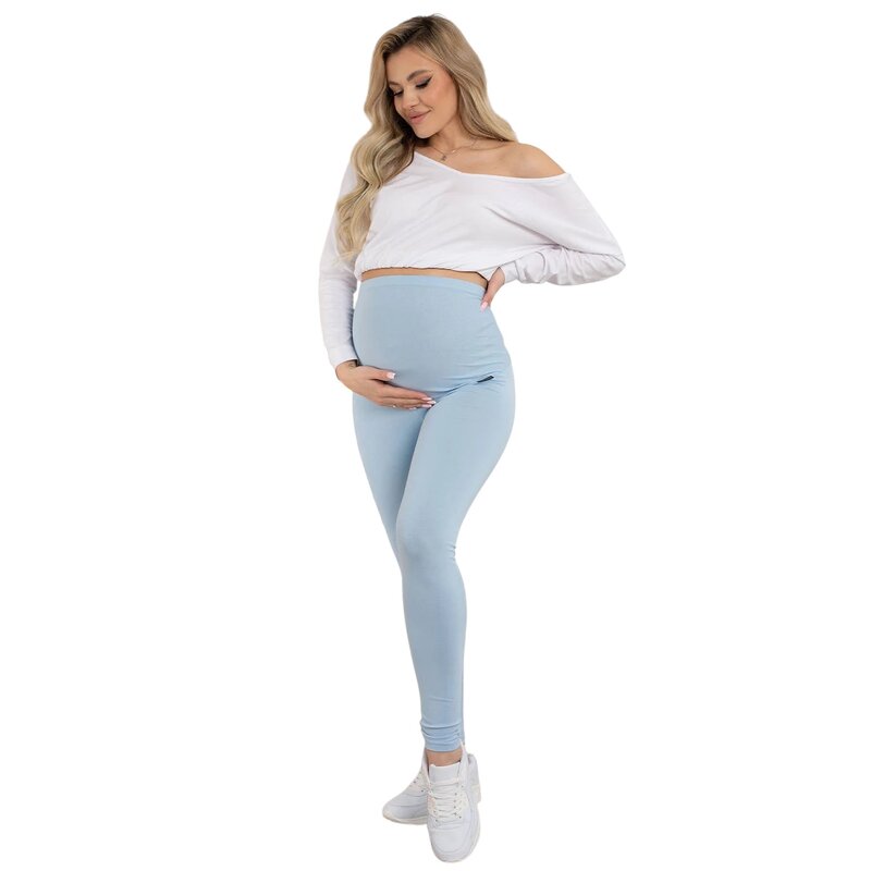 Colanti, Pentru gravide, Cu talie speciala, Certificati Oeko Tex Standard 100, Din bumbac si elastan, Masura XXL, Blue