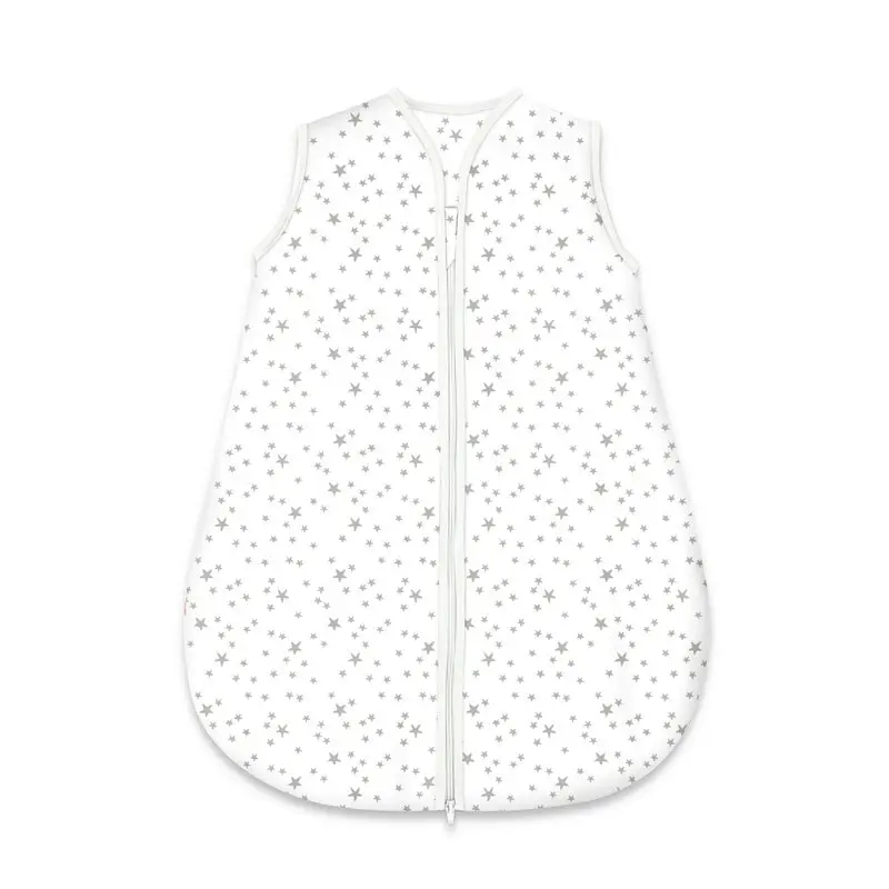 Sac de dormit, MimiNu, Pentru bebelusi, De iarna, Din bumbac certificat Oeko Tex Standard 100, Cu fermoar, 70 cm, 0 - 6 luni, 2.5 Tog, Mini Grays