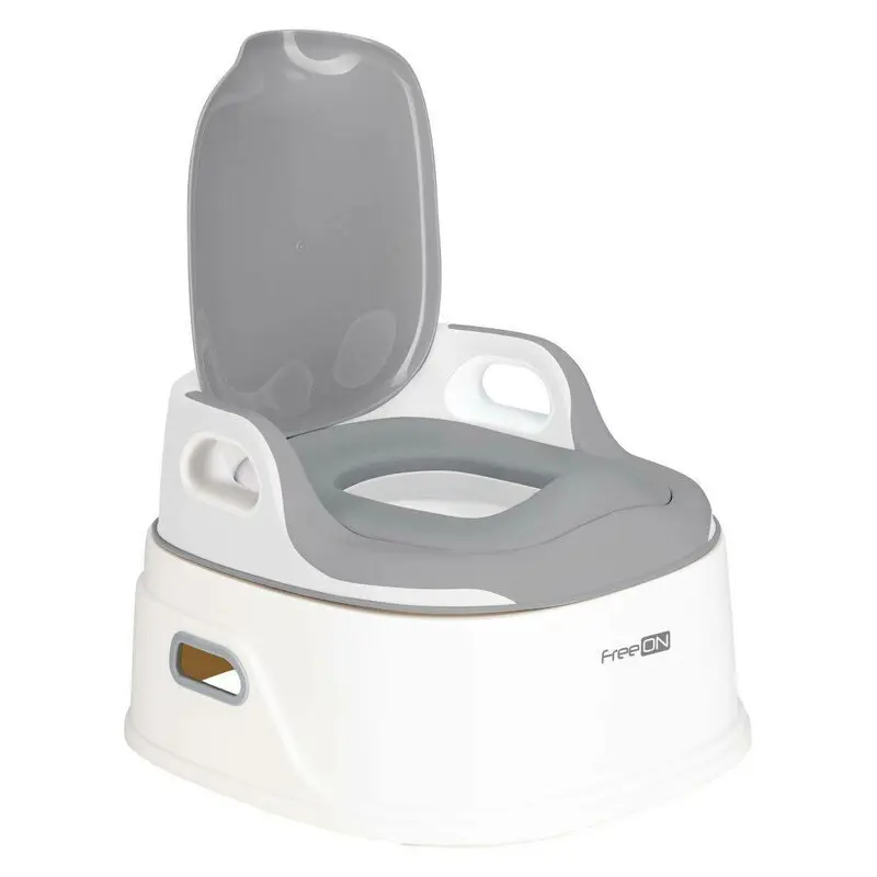 Olita 3 in 1, FreeON, Utilizata atat ca olita, Adaptor pentru toaleta cu manere laterale, Inaltator