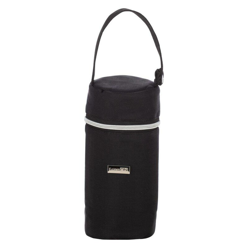 Geanta biberon, FreeON, Single Style, Pentru 1 biberon, Mentine continutul atat cald, cat si rece, Black