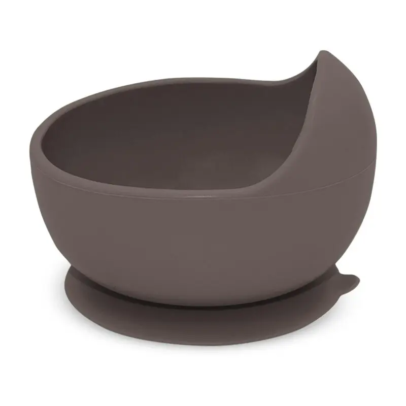 Bol, Petite&Mars, Take&Match, Din silicon, Cu ventuza, Fara BPA, Adecvat pentru masina de spalat vase si microunde, Nu absoarbe mirosuri, 6 luni+, 360 ml, Bitter Cocoa, Maro