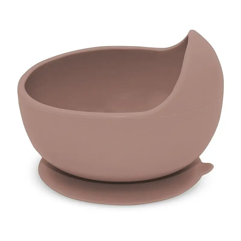 Bol, Petite&Mars, Take&Match, Din silicon, Cu ventuza, Fara BPA, Adecvat pentru masina de spalat vase si microunde, Nu absoarbe mirosuri, 6 luni+, 360 ml, Velvet Latte, Maro pudrat