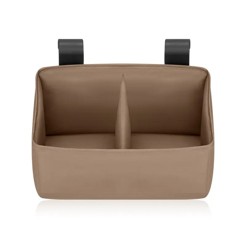 Organizator multifunctional, Lionelo, Sidepocket S, 26x12x15 cm, 2 compartimente, Universal, Constructie ranforsata, Bej