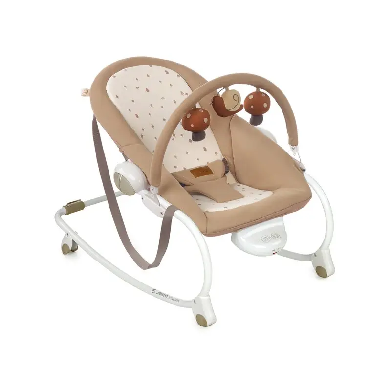Balansoar, Jane, Evolution, Cu vibratii si melodii, Bara de jucarii si spatar reglabil, Conform cu standardul european de siguranta EN 12790:2023, Sesame