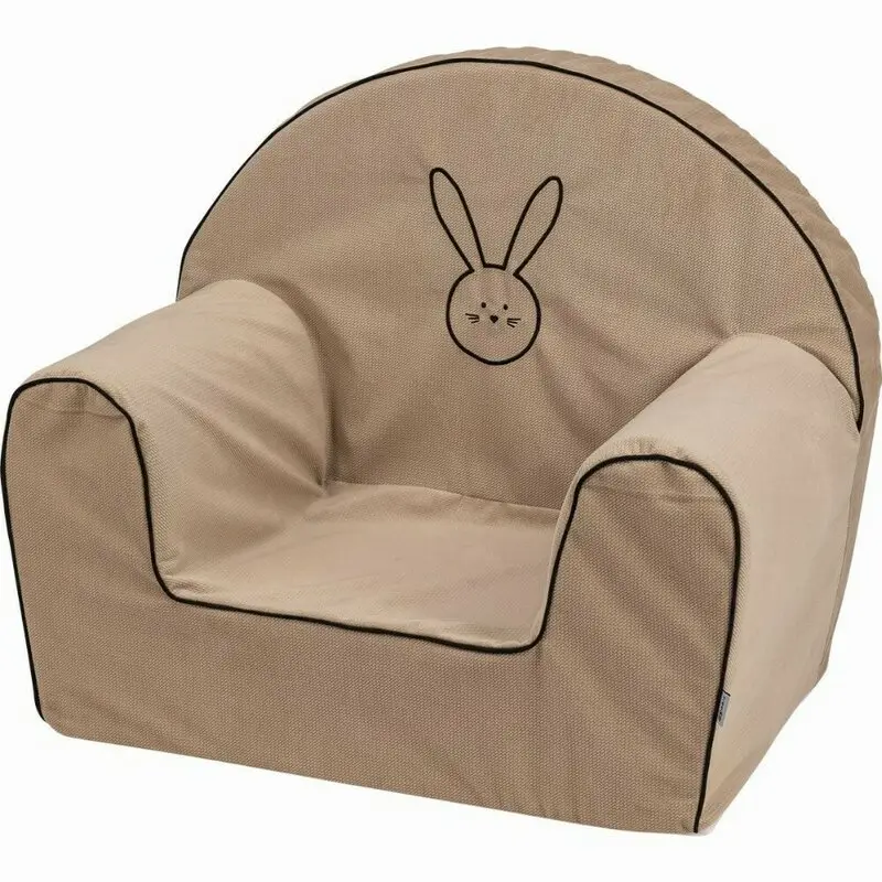 Fotoliu din burete, Bubaba, Bunny, Pentru copii, 9 luni-5 ani, Bej