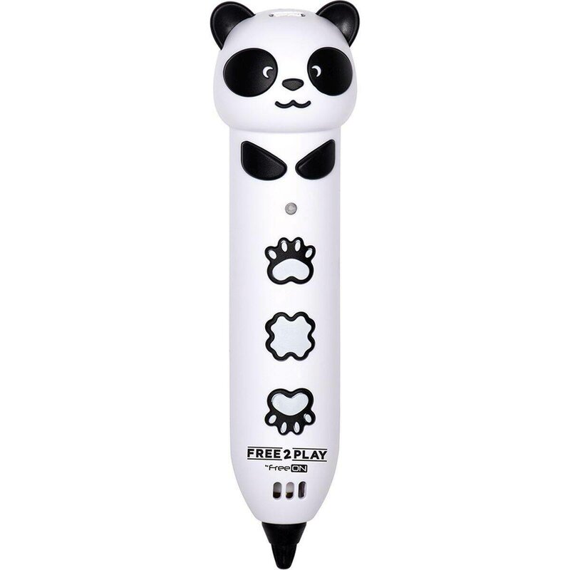 Set Creion 3D si Filament colorat de 20 m, Free2Play, Panda
