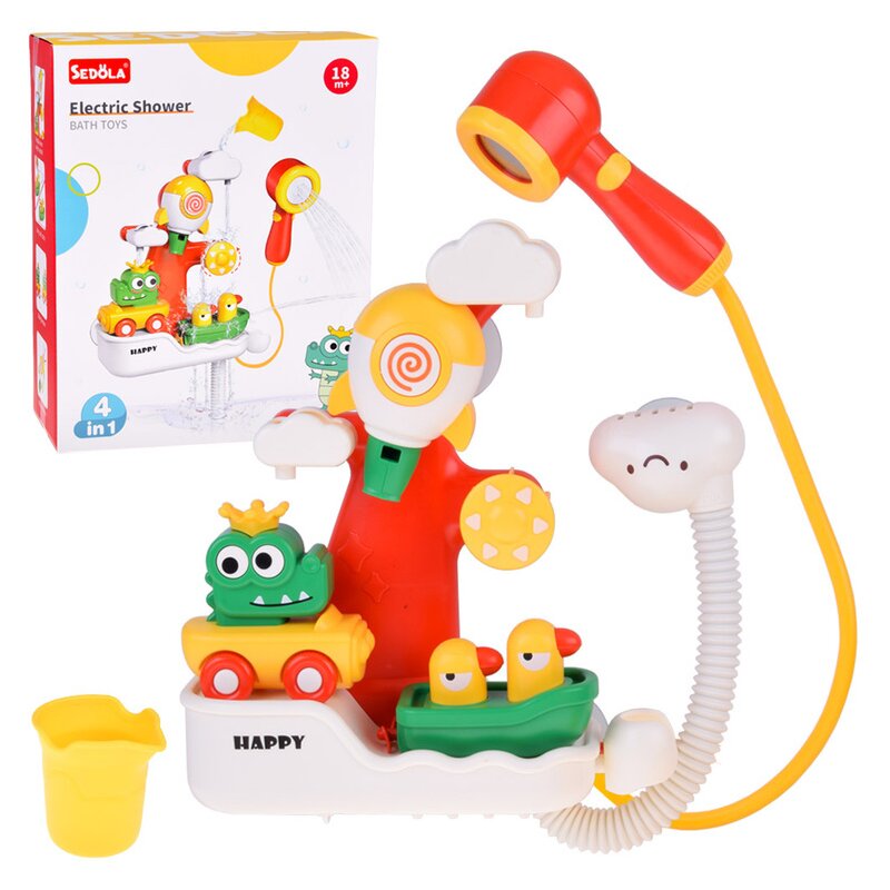 Jucarie de baie, Crocodili si rate, 4 in 1