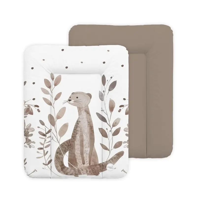 Saltea de infasat, Ceba Baby, Moale, 50x70 cm, Pentru comode si masute de infasat, Fara BPA, Impermeabila, 0 luni+, Basic Clever Otter