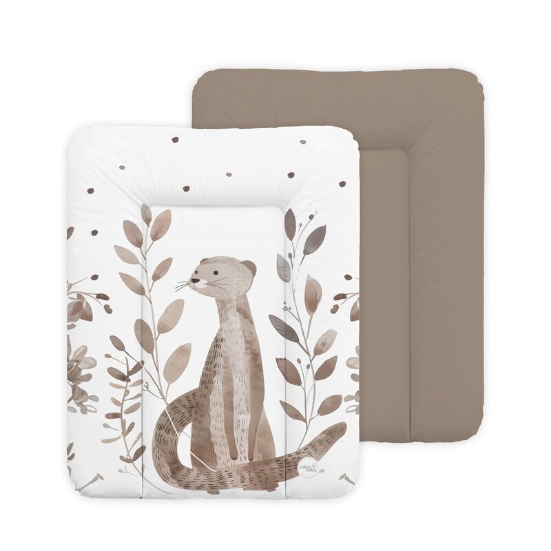 Saltea de infasat, Ceba Baby, Moale, 50x70 cm, Pentru comode si masute de infasat, Fara BPA, Impermeabila, 0 luni+, Basic Clever Otter
