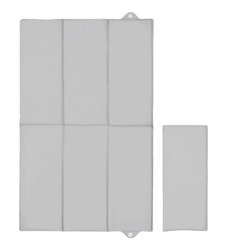 Saltea de infasat, Ceba Baby, Pliabila, 60x40 cm, Suprafata impermeabila, Multifunctionala, Pentru acasa si in deplasari, Basic Grey
