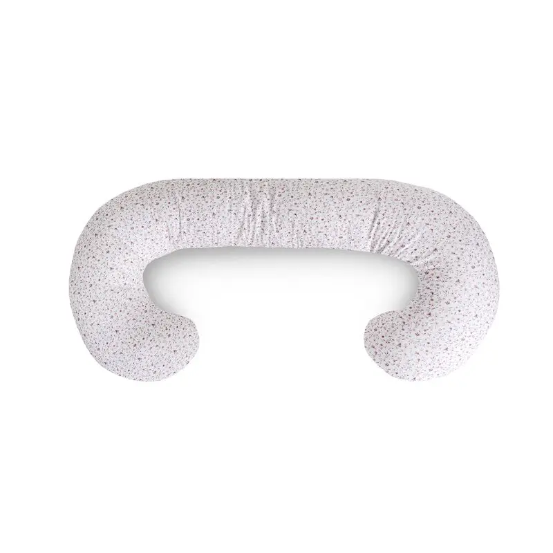 Perna multifunctionala, Ceba Baby, Pentru dureri de spate, somn confortabil si alaptat, Cu bile de silicon si microperle, Husa detasabila din bumbac, 300x30 cm, Oeko-Tex Standard 100, Forget-me-not