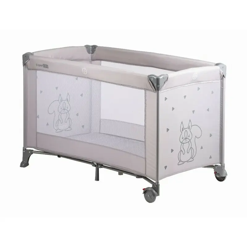 Patut pliant, FreeON, Nap, Cu un nivel, 120x60 cm, Grey