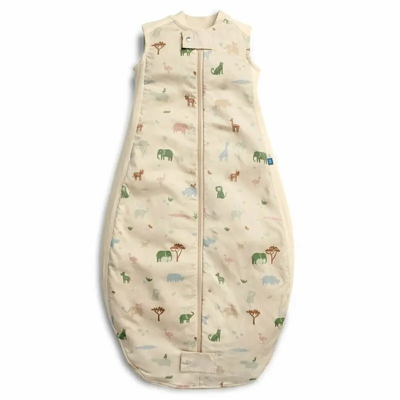 Sac de dormit, ErgoPouch, 8-24 luni, 8-14 kg, TOG 1, Bumbac organic, Fermoar bidirectional, Lavabil la masina, Certificat non-toxic, Premiat in Australia, Bej/Savana