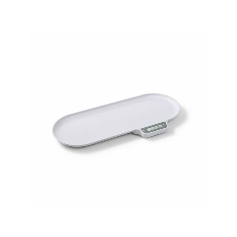 Cantar electronic pentru bebelusi, BabyOno, Capacitate 30 kg, Precizie, Display digital mare, Ergonomic, Usor de utilizat, 70x32 cm, 0 luni+, Alb