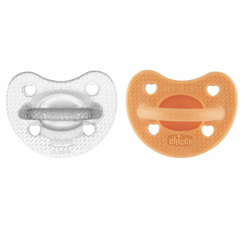 Set 2 suzete bebelusi, Chicco, Physioforma Luxe, Ortodontice, Silicon moale, Fara BPA, 6-16 luni, Gri