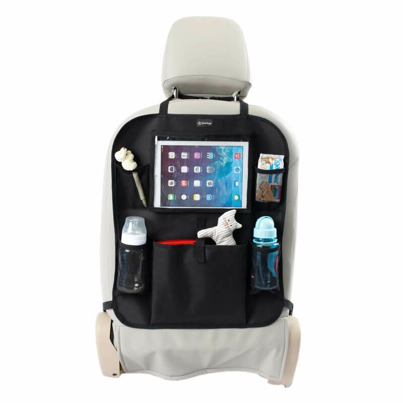 Organizator auto, Bebe Stars, Cu suport pentru tableta, Cu multiple buzunare, Black