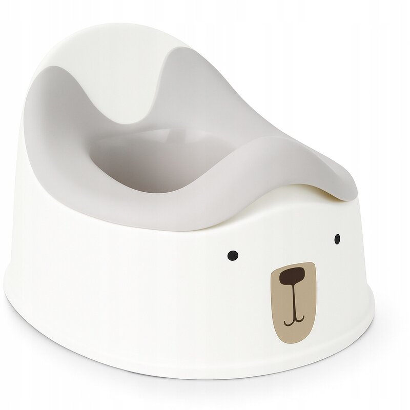Olita pentru copii, Primabobo, Alex, Compartiment detasabil, Design ursulet, Fara BPA, Gri