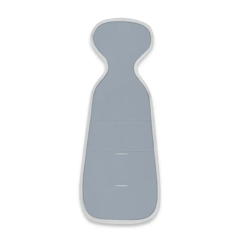 Insertie anti-transpiratie pentru carucior/scaun auto, Qmini, Din plasa 3D si muselina, Jeans