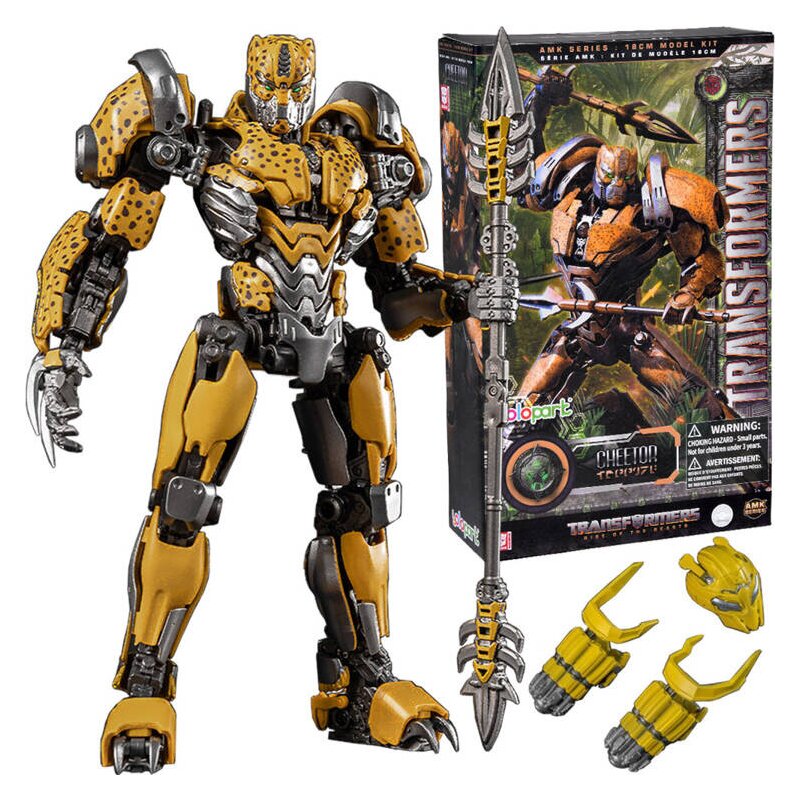 Figurina copii, Hasbro, Transformers, Va permite sa asamblati in detaliu, PVC, ABS si PA66, Inaltime 18 cm, 8 ani+, Decepticons Cheetor