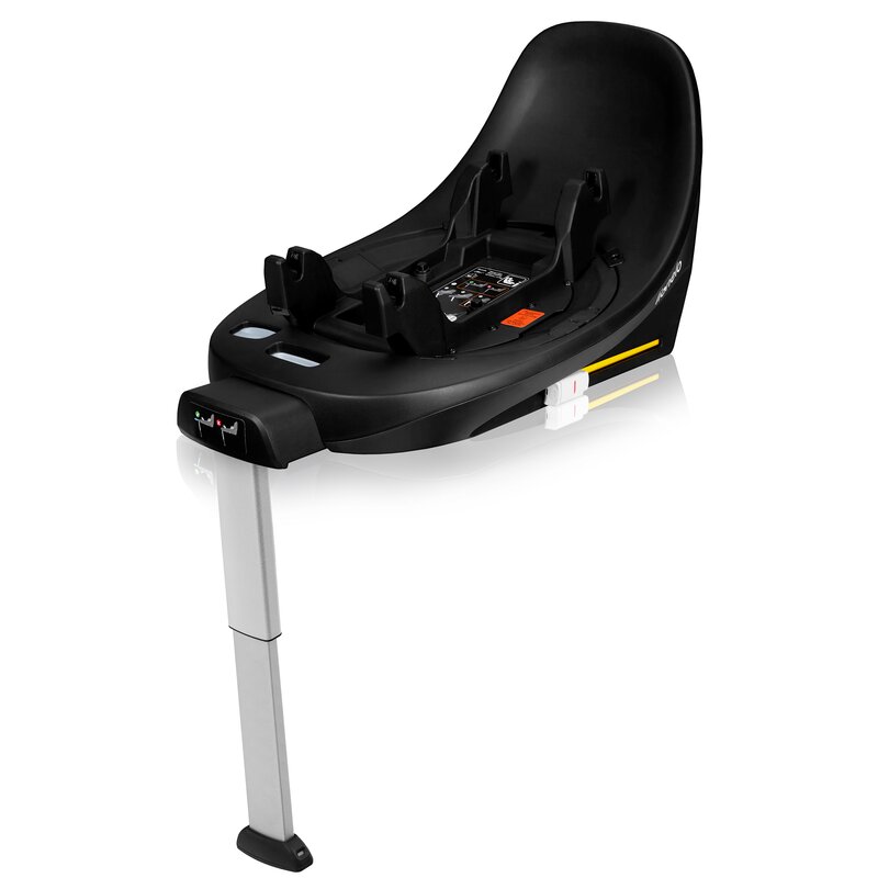 Baza scaun auto i-Size, Lionelo, Moxie Next, Rotativa 360, Cu isofix si picior stabilizator, Cu indicatori pentru instalare corecta, Compatibila cu Moxie si Moxie Next, Negru