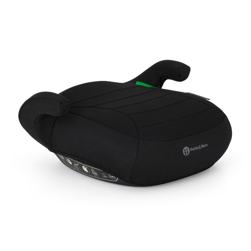 Inaltator auto, Petite&Mars, Zuno, I-size, 125- 150 cm, 22-36 kg, Forma ergonomica, Usor- 1 kg, Negru
