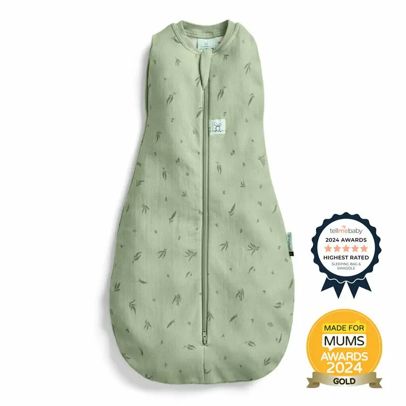 Sistem de infasat si sac de dormit, ErgoPouch, 2 in 1, 3-6 luni, 6-8 kg, TOG 0.2, Bumbac organic, Fermoar bidirectional, Transformabil, Lavabil la masina, Certificat non-toxic, Premiat in Australia, Model Willow, Verde