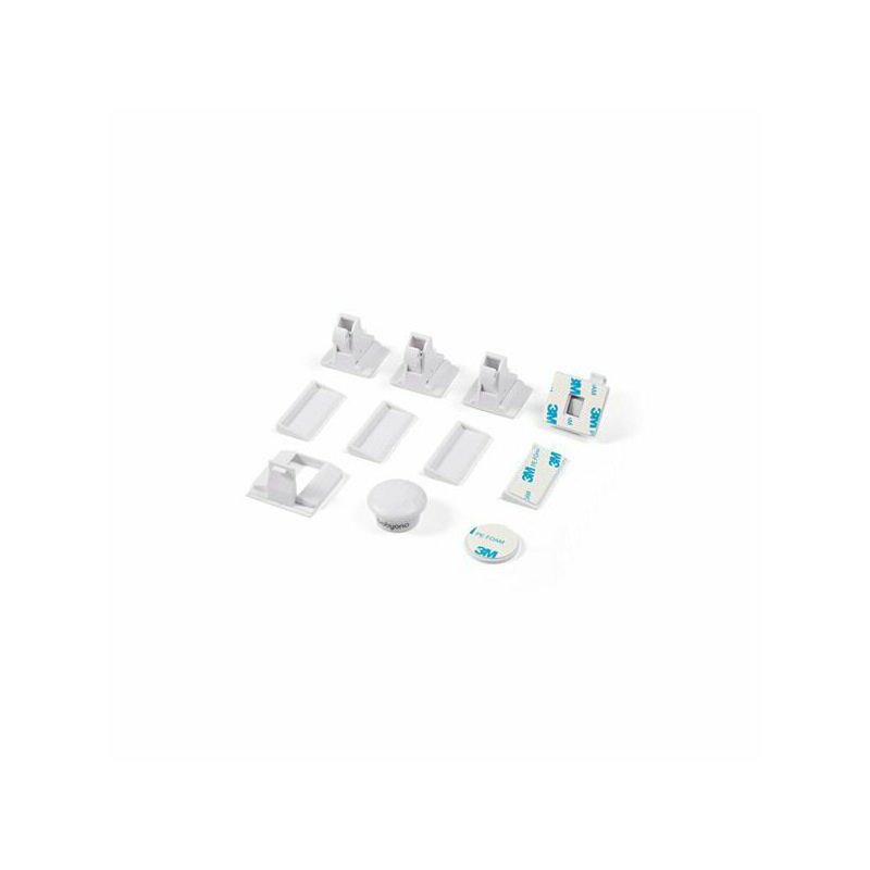 Set protectIi, BabyOno, Pentru mobila, Usor de instalat, Magnetice si adeziv 3M, 4 buc, Alb