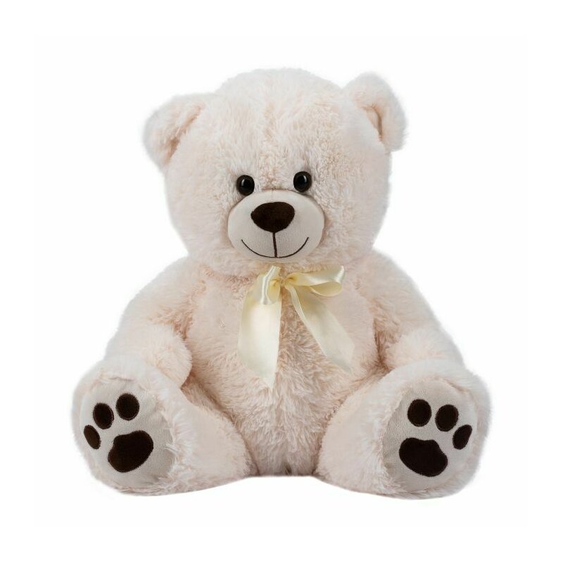 Ursulet de plus, Free2Play, Teddy Bear Cuddly, 38 cm, White