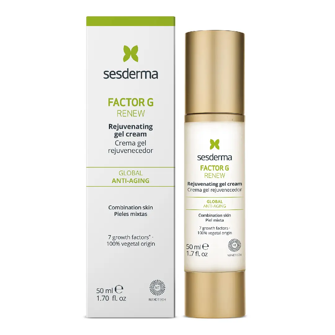 Gel crema contur pentru fata si gat Factor G Renew, 50 ml, Sesderma