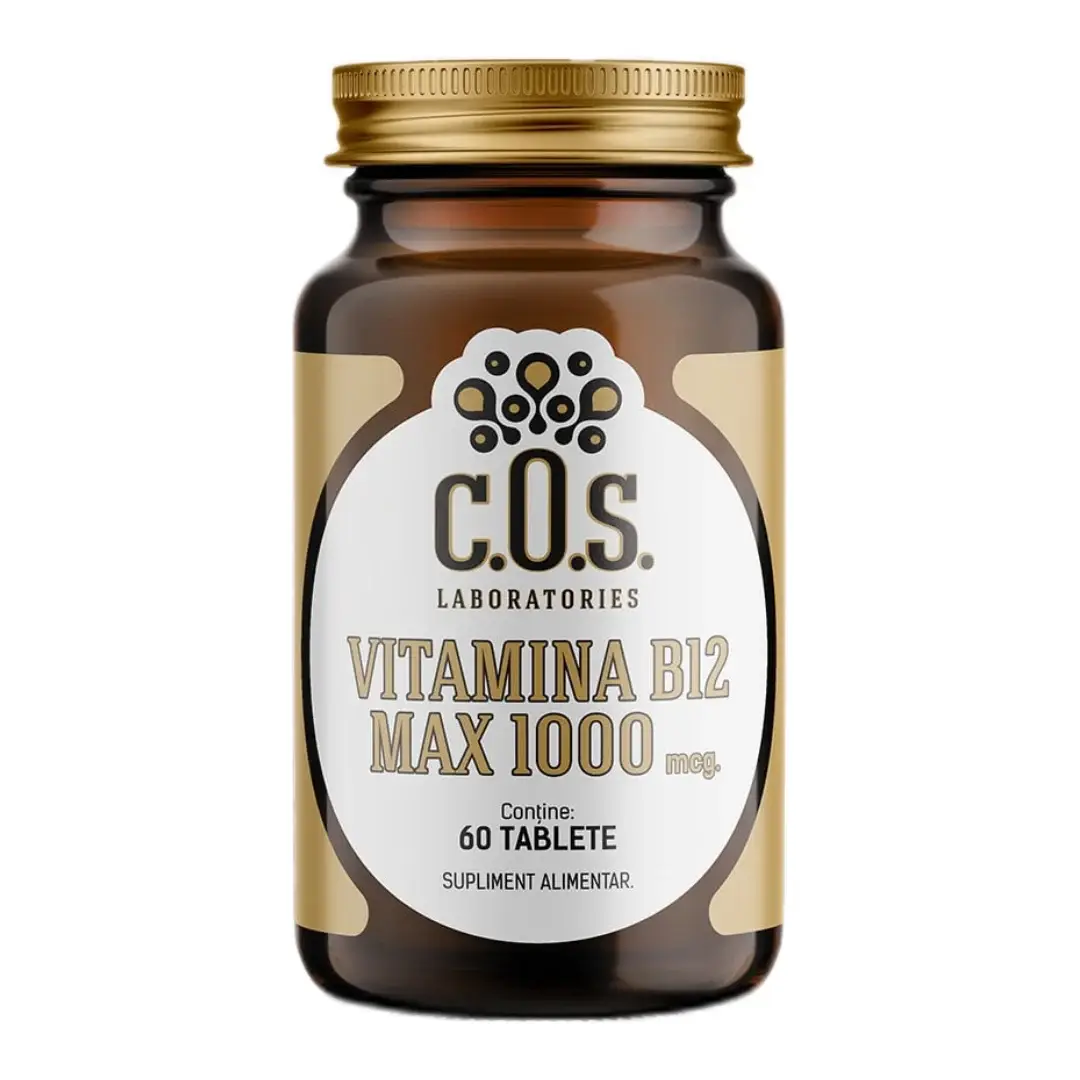 Vitamina B12 MAX 1000mcg, 60 tablete, COS Laboratories